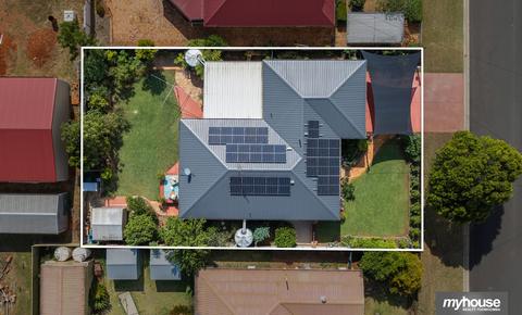 Established private gardens and fully fenced 680 m² yard Wilsonton